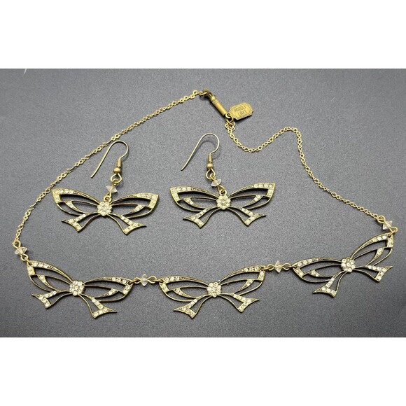 Vintage Pididdly Links Butterfly Necklace and Earrings set - Picture 1 of 5